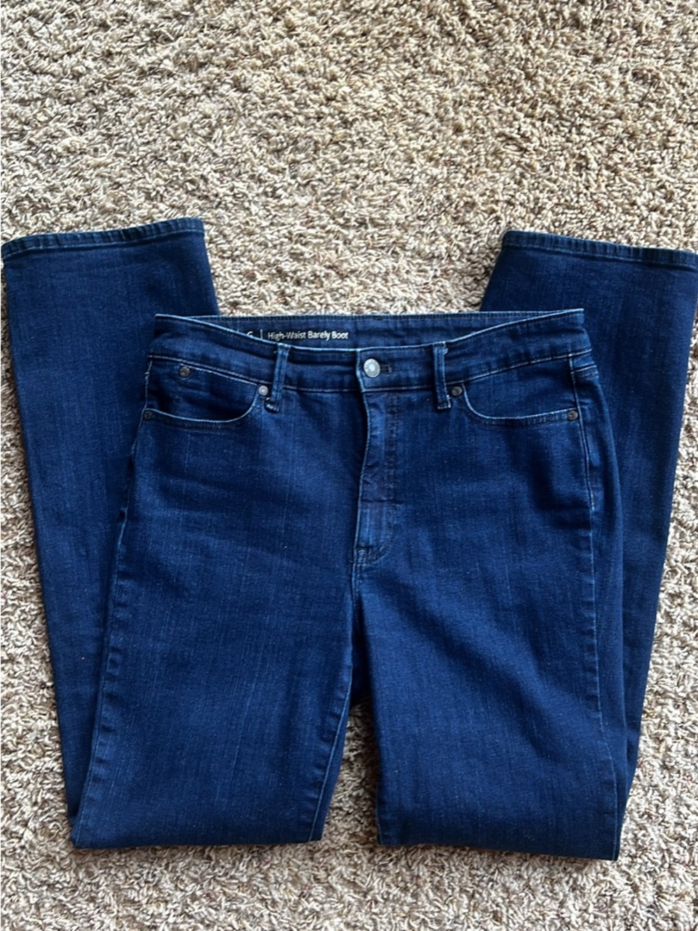 TALBOTS High-Waist Barely Boot Jeans